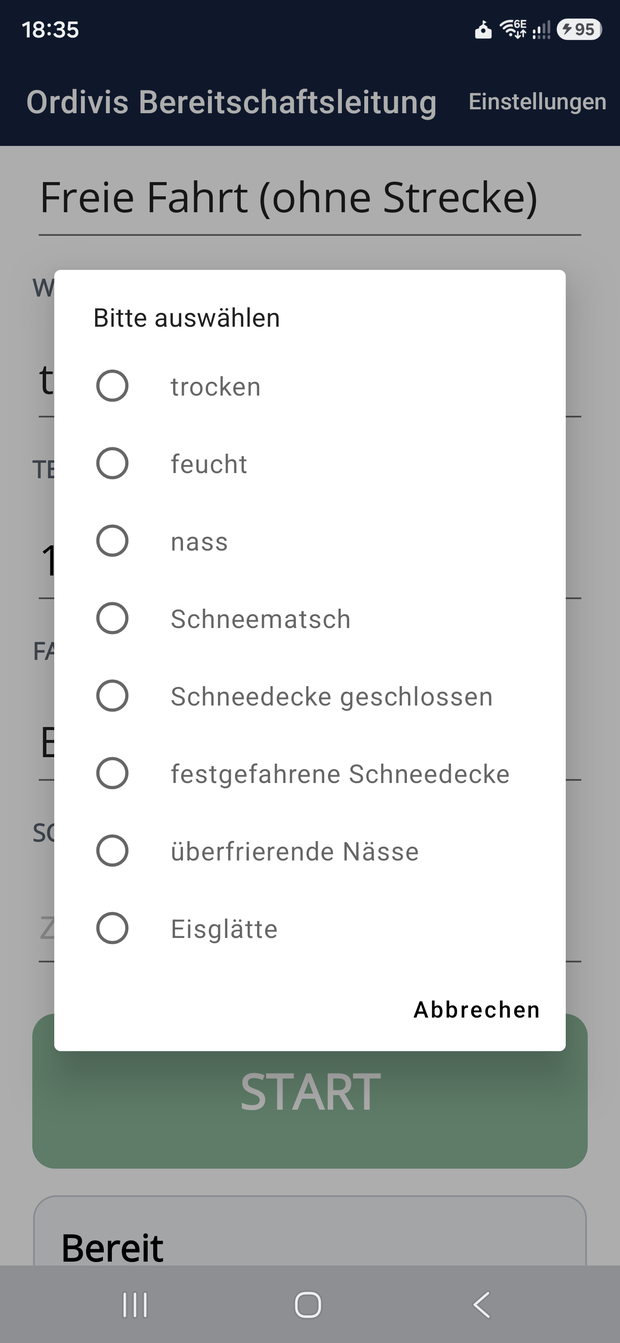 Fahrbahnzustand